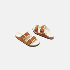 Birkenstock Arizona Shearling - Mink / Natural | Kith Mink / Natural