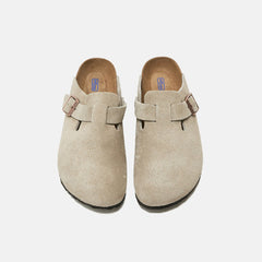 Birkenstock WMNS Boston Soft Footbed Suede - Taupe | Kith Taupe