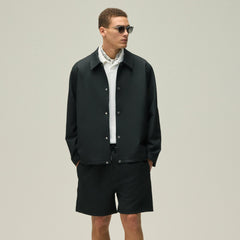 Kith Double Weave Coaches Jacket - Black | Kith Black