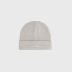 Kith Kids Classic Serif Logo Beanie - Plaster | Kith Plaster