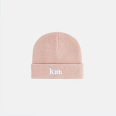 Kith Baby Classic Serif Logo Beanie - Rose | Kith Rose