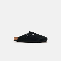 Birkenstock WMNS Boston Soft Footbed Suede - Black | Kith Black