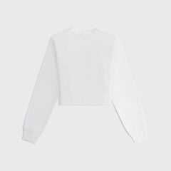 Kith Women Lucy Cropped Long Sleeve II Tee - White | Kith White