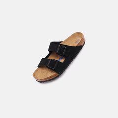 Birkenstock Arizona Soft Footbed Suede - Black | Kith Black