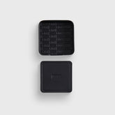 Kith Monogram Leather Coasters - Black | Kith Black