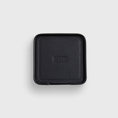Kith Monogram Leather Coasters - Black | Kith Black