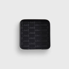 Kith Monogram Leather Coasters - Black | Kith Black