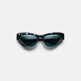 Jacques Marie Mage Slade Marble Frame Seagreen Lens Silver Hardware - | Kith Black