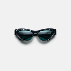 Jacques Marie Mage Slade Marble Frame Seagreen Lens Silver Hardware - | Kith Black