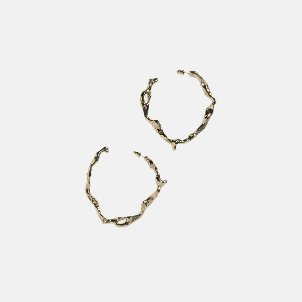 Faris Drip Hoop Earrings in 14K Gold-Plated - Bronze | Kith Bronze