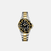 LAARVEE Silver & Golden Precision Steel - Black Bezel / Black Dial | Kith Black Bezel / Black Dial