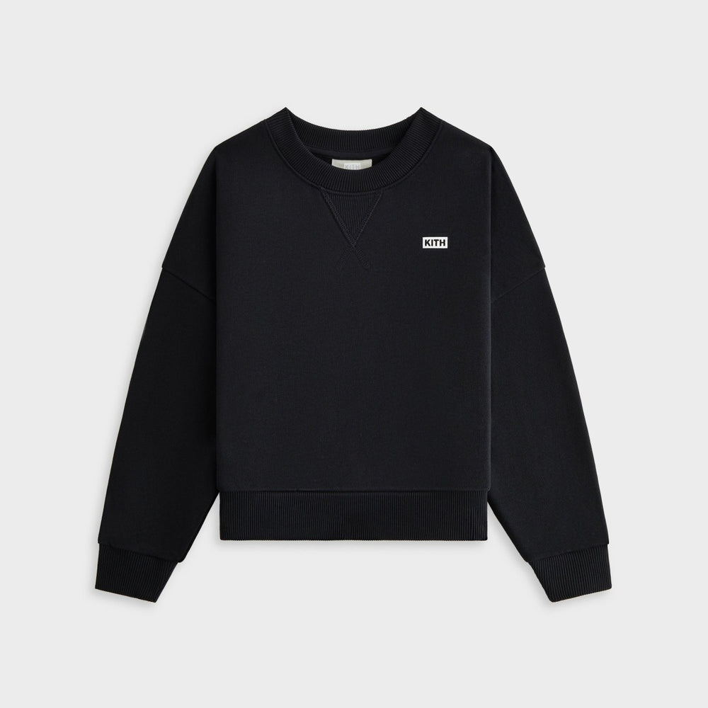 Kith Kids Long Sleeve Nelson Crewneck - Black | Kith Black