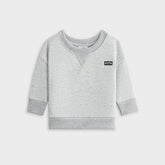 Kith Baby Long Sleeve Nelson Crew - Light Heather Grey | Kith Light Heather Grey