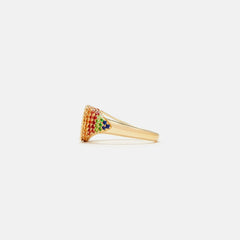 Yvonne Leon Baby Chevalier Coeur Rainbow Ring - Multi | Kith Multi