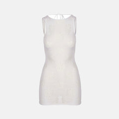 Asta Resort Verona Mini Dress - Venetian White | Kith Venetian White