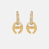 Hoorsenbuhs Klaasp Earrings with Diamonds - Yellow Gold | Kith Yellow Gold