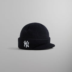 Kith for the New York Yankees Visor Beanie - Nocturnal | Kith Nocturnal