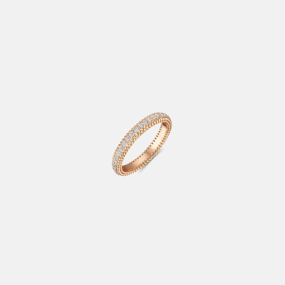 VL Cepher Perpes Ring with Pave Diamonds - Rose Gold | Kith Rose Gold
