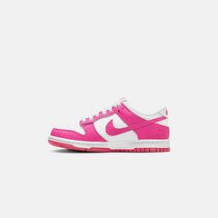Nike GS Dunk Low - White / Laser Fuchsia | Kith White / Laser Fuchsia