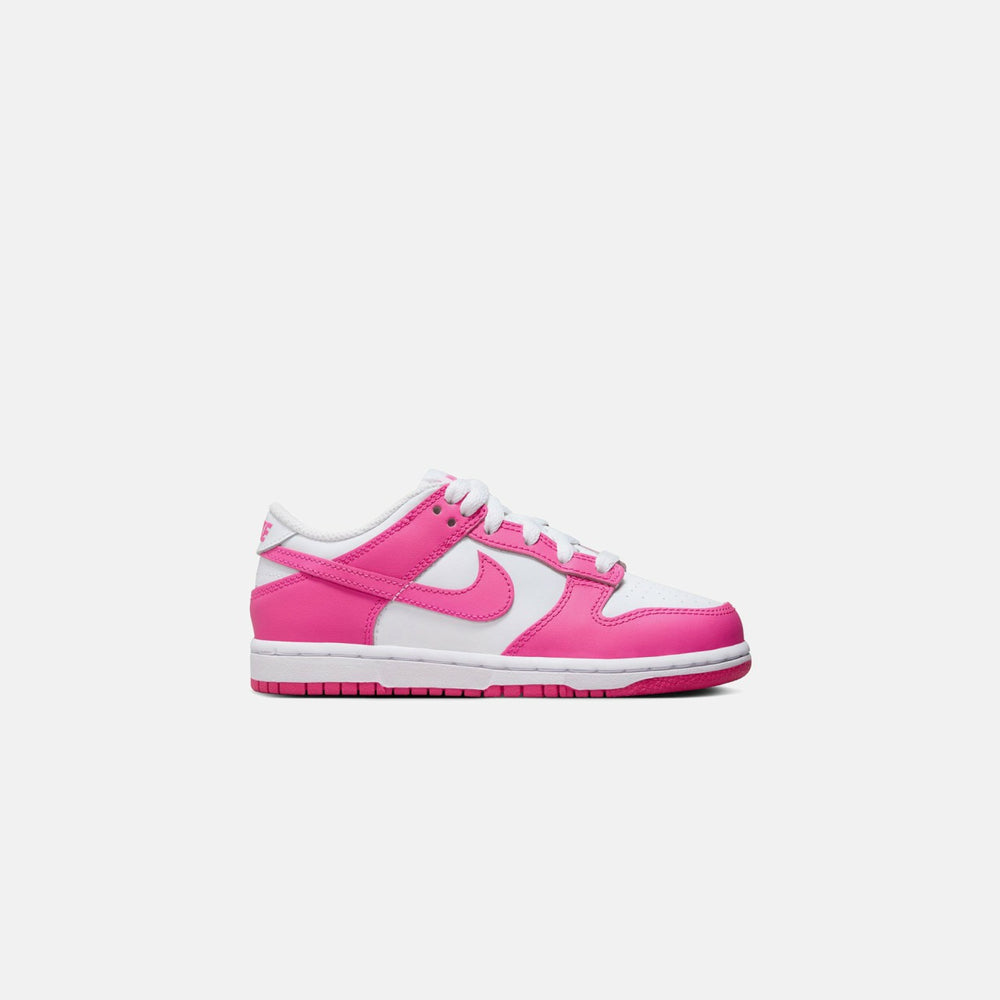 Nike PS Dunk Low - White / Laser Fuchsia | Kith White / Laser Fuchsia