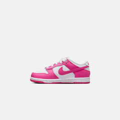 Nike PS Dunk Low - White / Laser Fuchsia | Kith White / Laser Fuchsia
