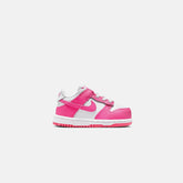 Nike TD Dunk Low - White / Laser Fuchsia | Kith White / Laser Fuchsia