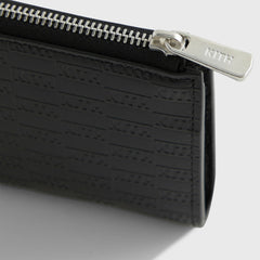 Kith Monogram Half Zip Wallet - Black | Kith Black
