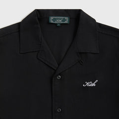 Kith Silk Cotton Thompson Camp Collar Shirt - Black | Kith Black