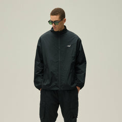 Kith Wrinkle Nylon Windsor Panelled Track Jacket - Black | Kith Black