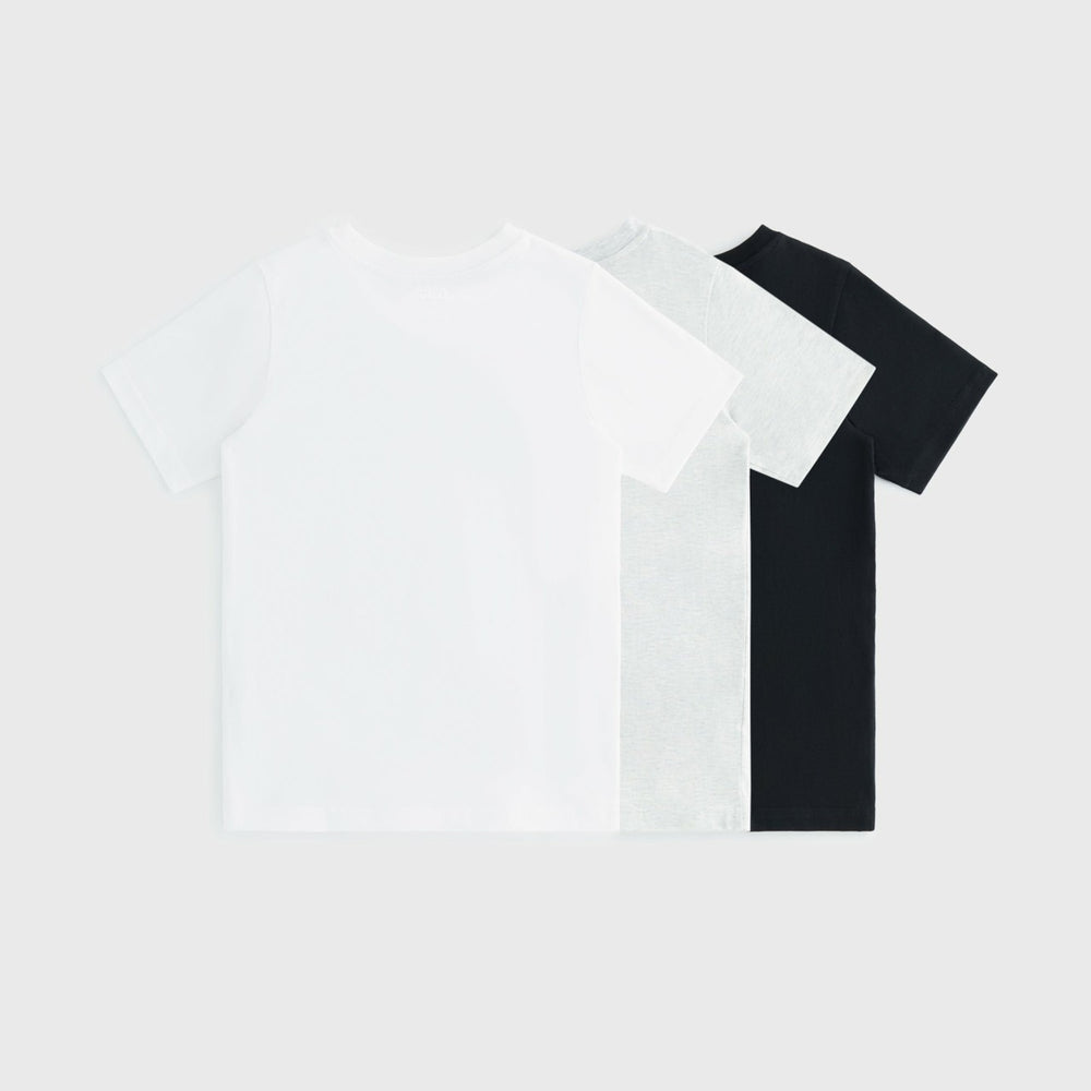 Kith Kids 3-Pack Core Short Sleeve Tee - Black | Kith Black