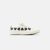 Comme Des Garçons Play x Converse Multi Heart Low Top - Beige / Black | Kith Beige / Black