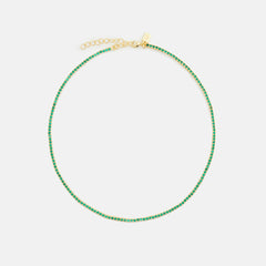 Crystal Haze Mini Serena Necklace - Green | Kith Green
