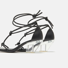 Rick Owens Sliver Sandal - Black / Clear | Kith Black / Clear