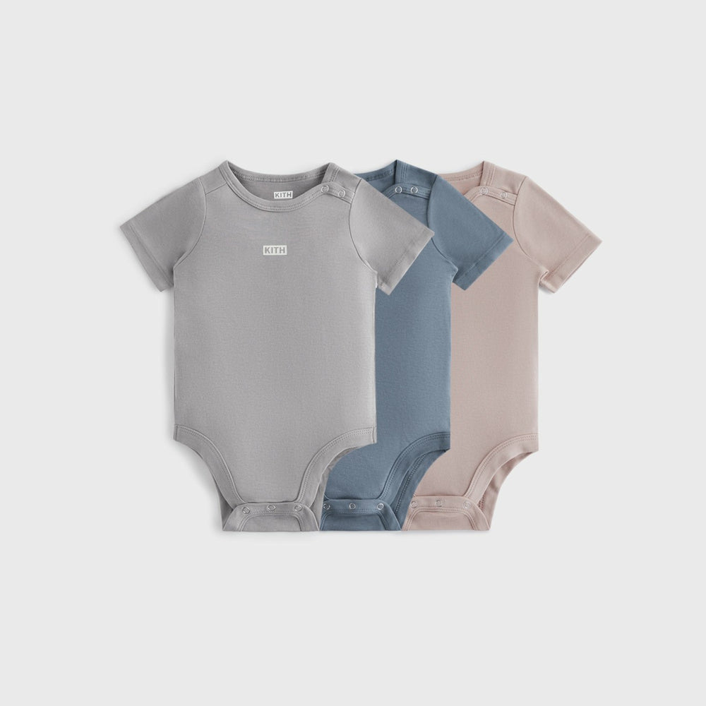 Kith Baby Palette 3-Pack Bodysuit - Argon | Kith Argon