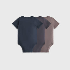 Kith Baby Palette 3-Pack Bodysuit - Battleship | Kith Battleship