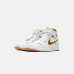 Jordan WMNS Air Jordan 1 High OG - White / Metallic Gold / Gum Light B | Kith White / Metallic Gold / Gum Light Brown