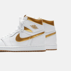 Jordan WMNS Air Jordan 1 High OG - White / Metallic Gold / Gum Light B | Kith White / Metallic Gold / Gum Light Brown