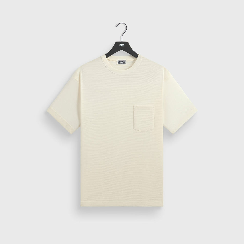 Kith Pointelle Mesh Leonard Pocket Tee - Sandrift | Kith Sandrift