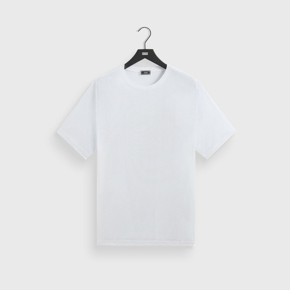 Kith Pointelle Mesh Heathrow Tee - White | Kith White