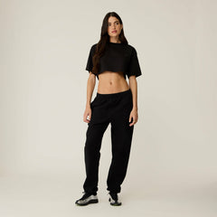 Kith Women Fei Cropped Tee - Black | Kith Black