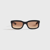 Flatlist Palmer Sunglasses - Solid Black / Brown Gradient Lens | Kith Solid Black / Brown Gradient Lens