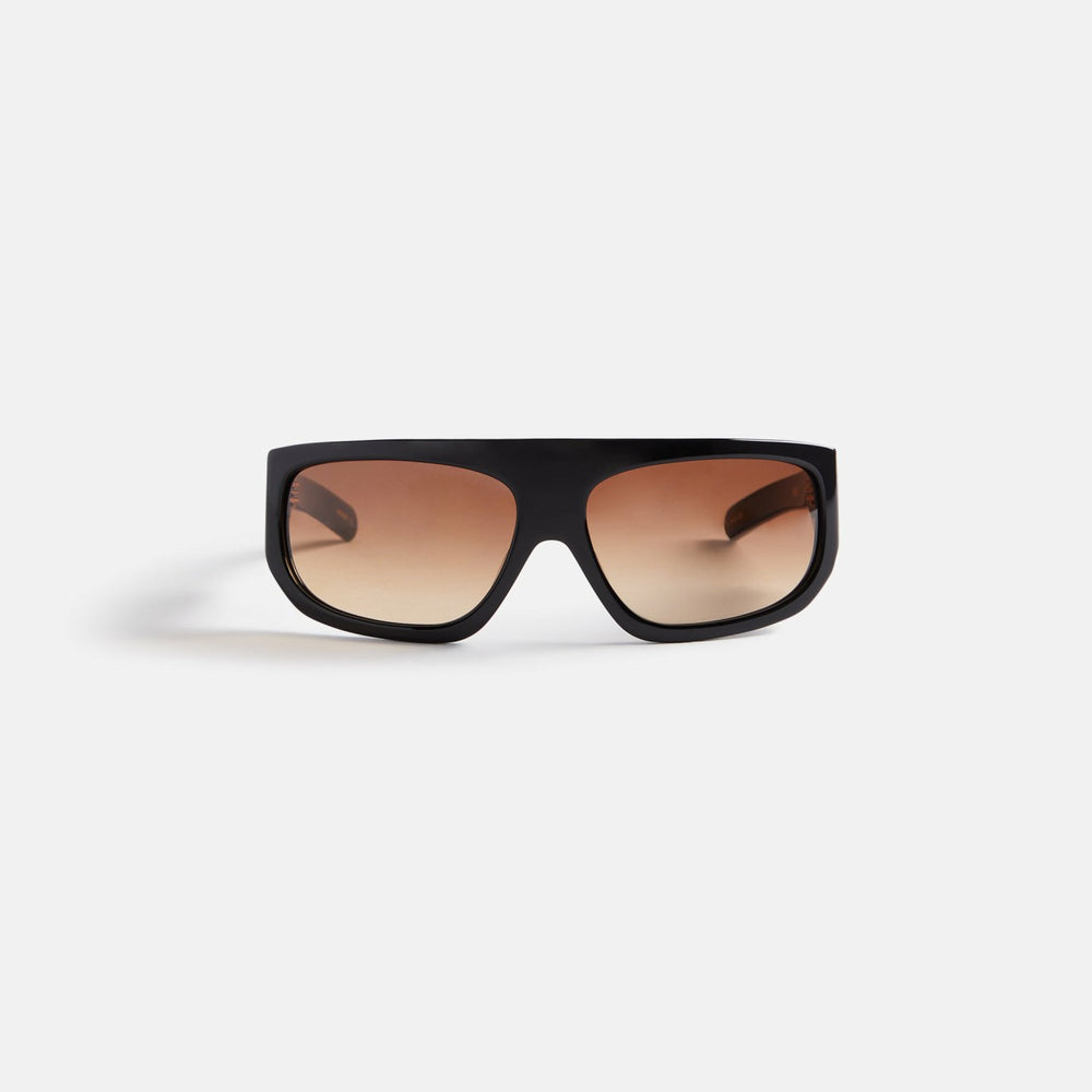 Flatlist Farah Sunglasses - Solid Black / Brown Gradient Lens | Kith Solid Black / Brown Gradient Lens