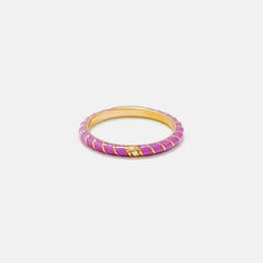 Yvonne Leon Alliance Mini Torsade Couleur - Violet | Kith Violet