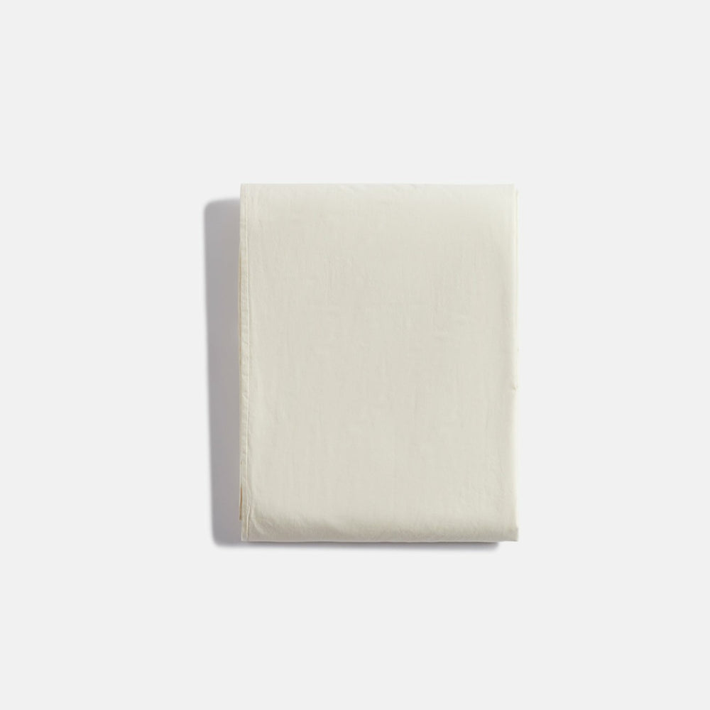Tekla Percale Queen Duvet Cover - Winter White | Kith Winter White