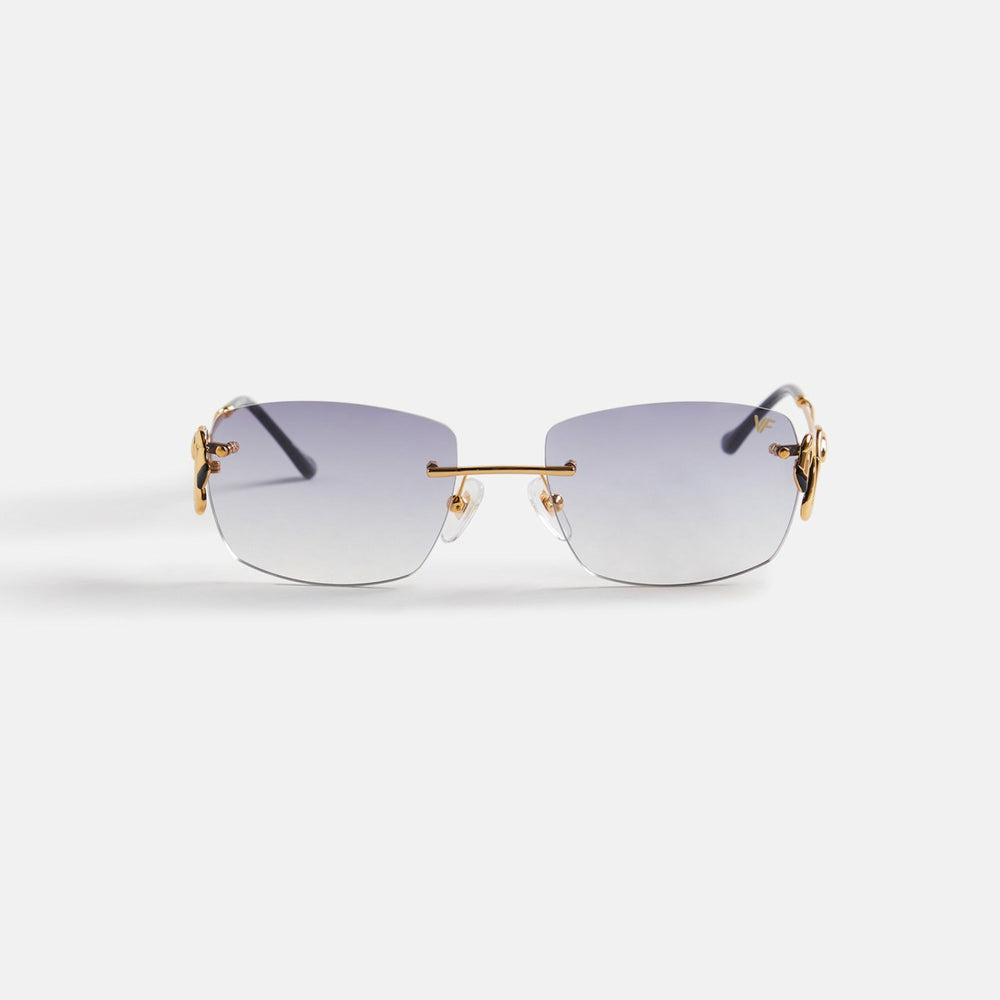 Vintage Frames Flamingo 24Kt Yellow Gold - Asphalt Gradient | Kith Asphalt Gradient