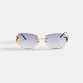 Vintage Frames Flamingo 24Kt Yellow Gold - Asphalt Gradient | Kith Asphalt Gradient