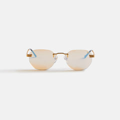 Vintage Frames Detroit Player Drill Mount 24Kt Gold - Blue Peach Multi | Kith Blue Peach Multi Flash
