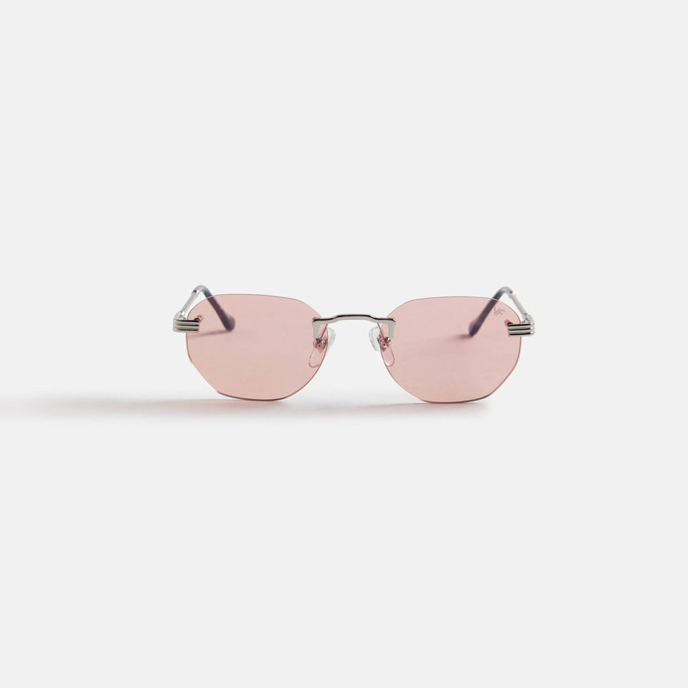 Vintage Frames Detroit Player Drill Mount 24Kt White Gold - Blossom Pi | Kith Blossom Pink
