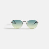 Vintage Frames Detroit Player Drill Mount 24Kt White Gold - Green / Ye | Kith Green / Yellow