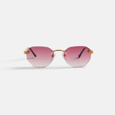 Vintage Frames Detroit Player Drill Mount 24KT Gold - Burgundy Gradien | Kith Burgundy Gradient